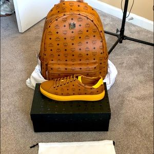 Authentic MCM backpack and size 12 shoes